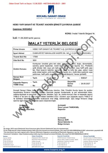 Certificat de Competenta in Productie